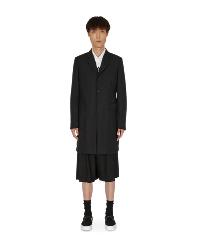 Comme Des Garcons Black Suiting Coat In Black