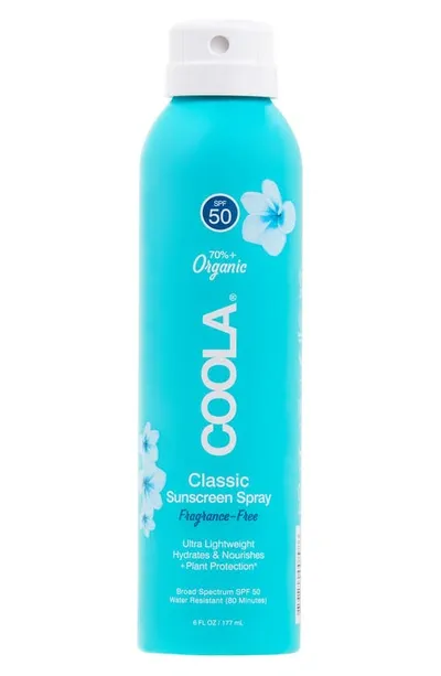 Coolar Coola® Suncare Classic Sunscreen Spray Fragrance-free Broad Spectrum Spf 50