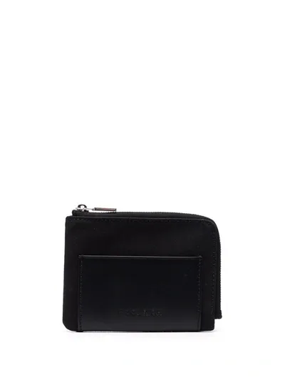 Woolrich Medium Zipped Wallet In Schwarz