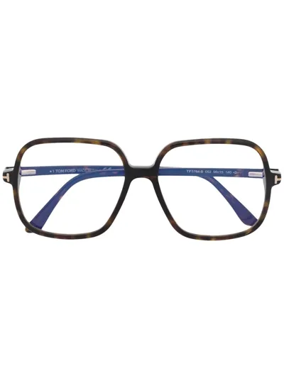 Tom Ford Tortoiseshell-effect Square Glasses