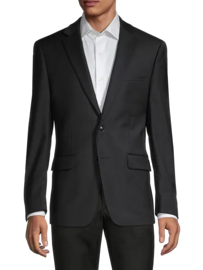 Calvin Klein Men's Slim Fit Wool Blend Blazer In Black