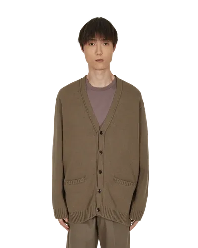 Undercoverism Split Cardigan In Brown