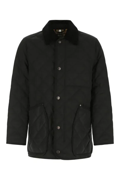 Burberry Black Polyester Jacket Black  Uomo Xl