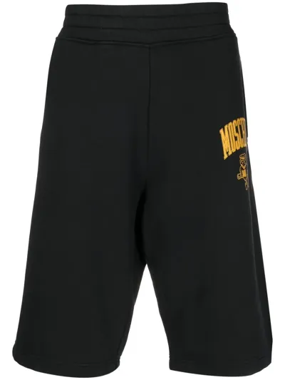 Moschino Logo-print Track Pants In Black