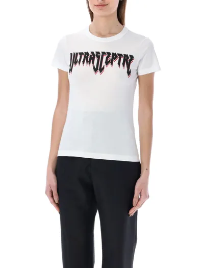 Raf Simons Ultrasceptre Graphic-print Cotton-jersey T-shirt In White