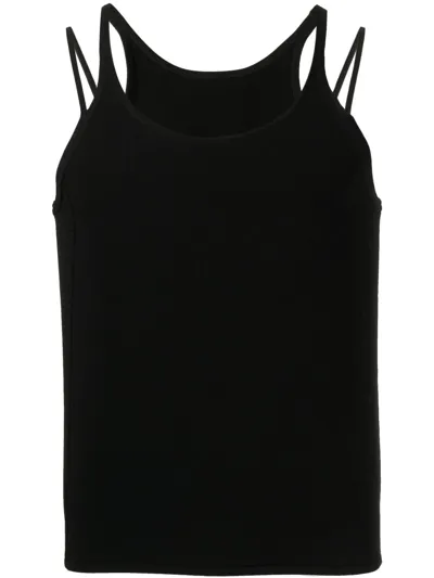 Dion Lee Density Double-strap Tank Top In Black