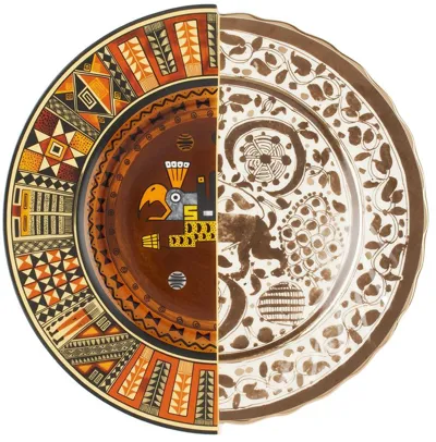 Seletti White Hybrid Mitla Dinner Plate