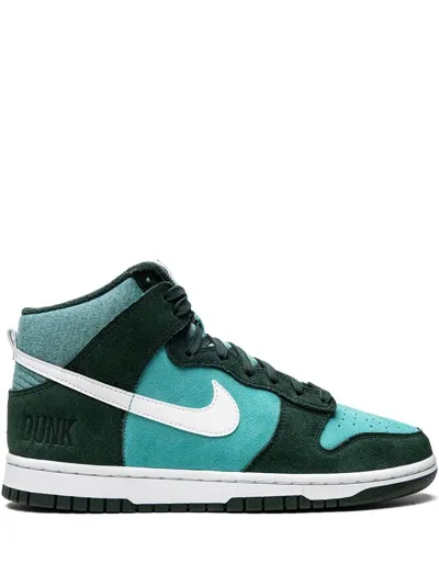 Nike Dunk Hi Retro Basketball Sneaker In Green