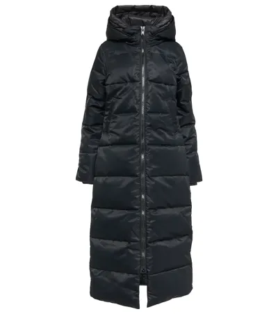 Canada Goose Mystique Long Down Parka Coat In Black