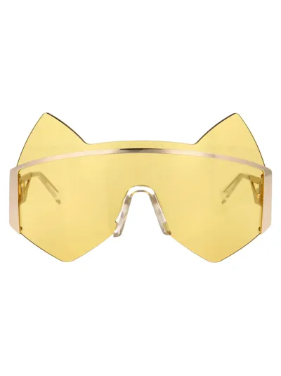 Gcds Gd0002 Sunglasses In Yellow