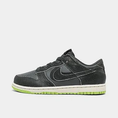 Nike Kids' Dunk Low Se "halloween Cauldron " Sneakers In Iron Grey/phantom/ghost Green