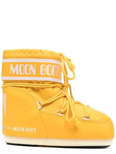 Moon Boot Yellow Classic Icon Low Snow Boots