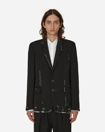 Marni Wool Convertible Blazer In Black