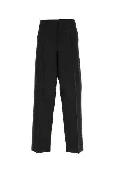 Valentino Wool And Mohair Formal Trousers  Black Wool In 0no