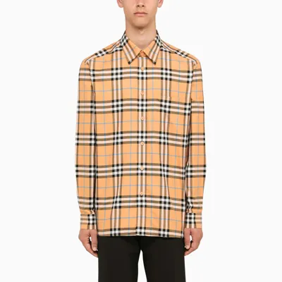 Burberry Regular Orange Check Shirt