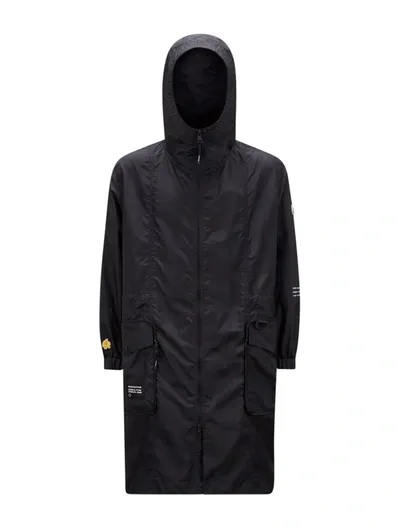 Moncler Genius Parka Pliable Fennel In Black