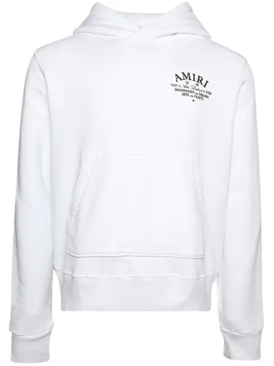 Amiri White Embroidered Hoodie