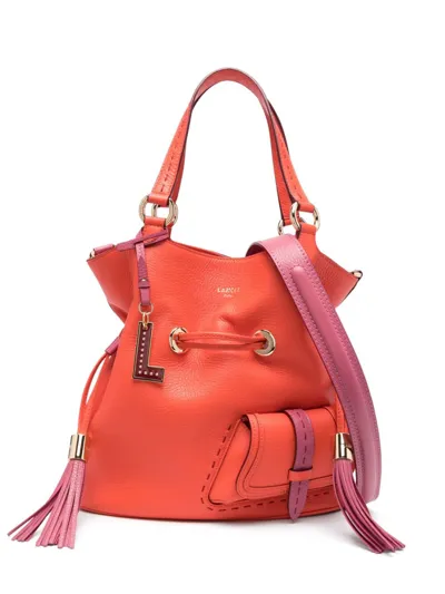 Lancel Medium Premier Flirt Bucket Bag In Orange