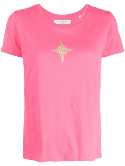 Madison.maison Star-print Cotton-jersey T-shirt In Pink