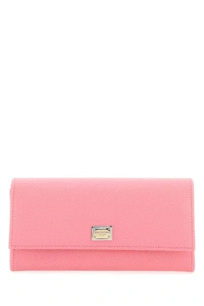 Dolce & Gabbana Woman Pink Leather Wallet