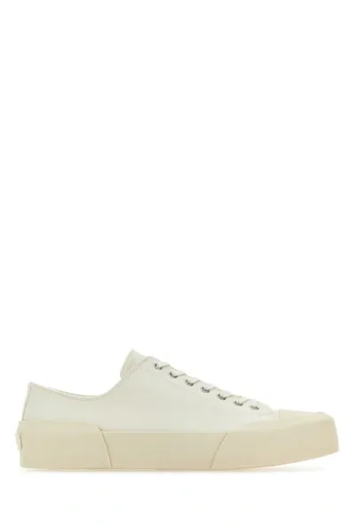 Jil Sander Sneakers Canvas In White