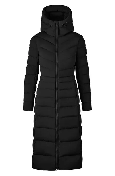 Canada Goose Clair Long 750 Fill Power Down Puffer Coat In Black