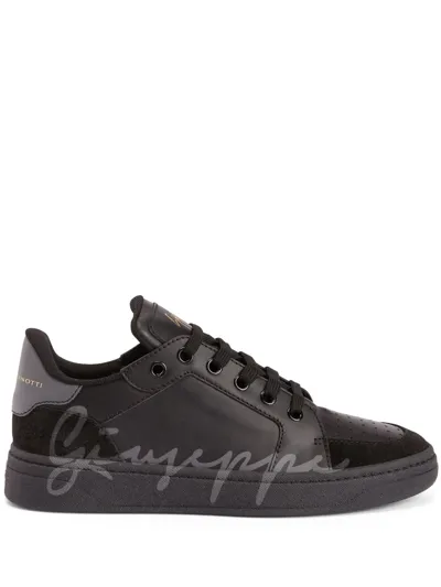 Giuseppe Zanotti Gz94 Lace-up Sneakers In Schwarz