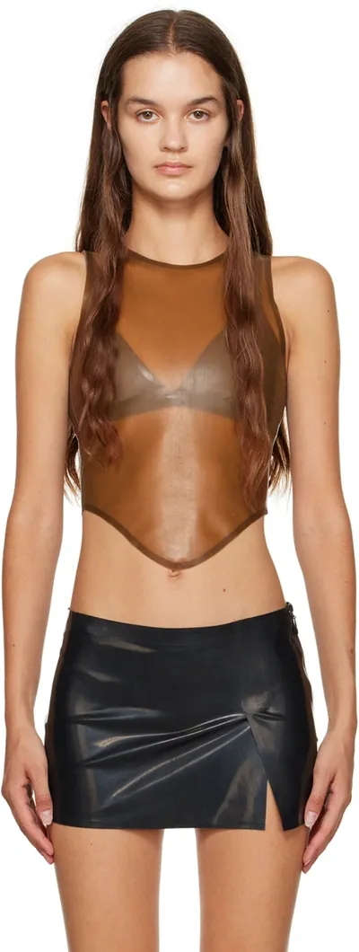 Miaou Brown Jinx Tank Top