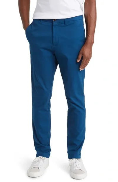 Original Penguin Bedford Slim Fit Stretch Cotton Corduroy Chinos In Poseidon Blue