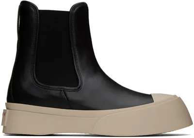 Marni Black Pablo Chelsea Boots