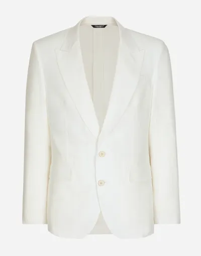 Dolce & Gabbana Single-breasted Linen Sicilia-fit Jacket