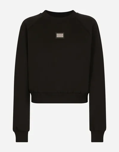 Dolce & Gabbana Technical Jersey Sweatshirt With Dolce&gabbana Tag