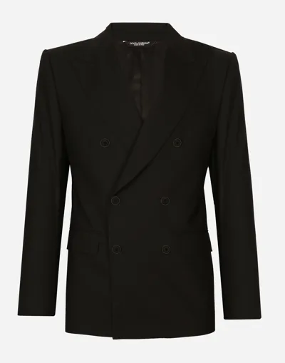 Dolce & Gabbana Double-breasted Stretch Wool Sicilia-fit Suit