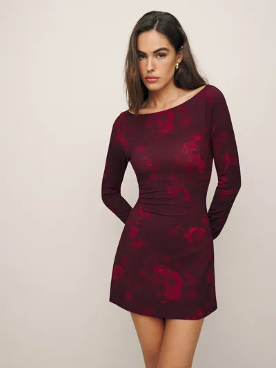 Reformation Jaelynn Knit Dress In Sanguine