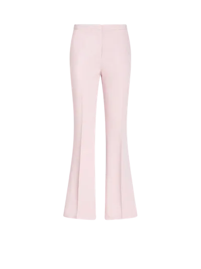 Etro Flared Stretch Cady Trousers In Pink