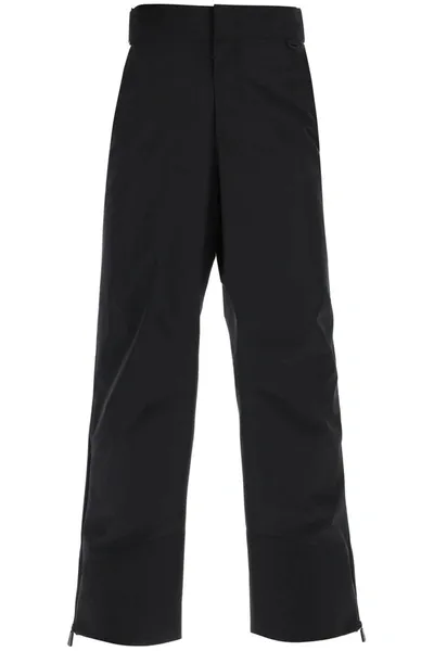 Moncler Grenoble Logo Detailed Flared Ski Trousers In Black