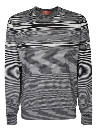 Missoni Striped Crewneck Long In Multi