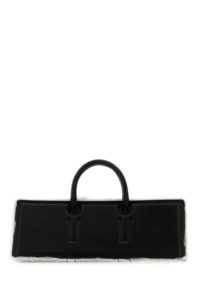 Dentro Otto Leather Tote Bag In Black