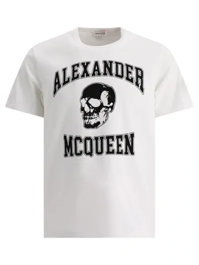 Alexander Mcqueen Alexander Mc Queen Skull T Shirt In White 1