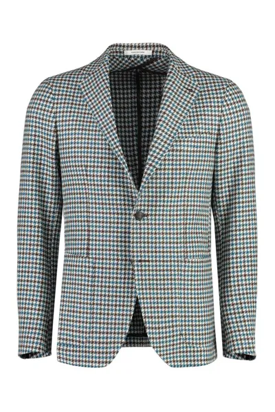 Tagliatore Checked Single-breasted Blazer In Multi