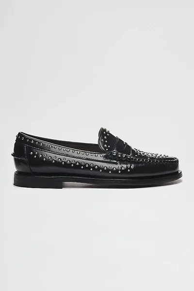 Sebago Dan Stud Loafer In Black In Black  