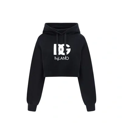 Dolce & Gabbana Hoodie Sweatshirt In Black