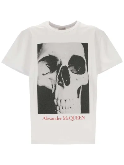 Alexander Mcqueen T-shirts And Polos In White / Black