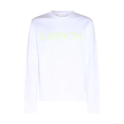 Lanvin Sweatshirt With Embroidered Logo In White