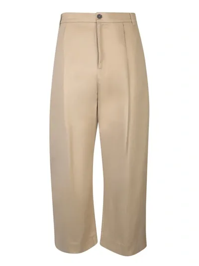 Studio Nicholson Man Pants Sand Size L Cotton In Neutrals