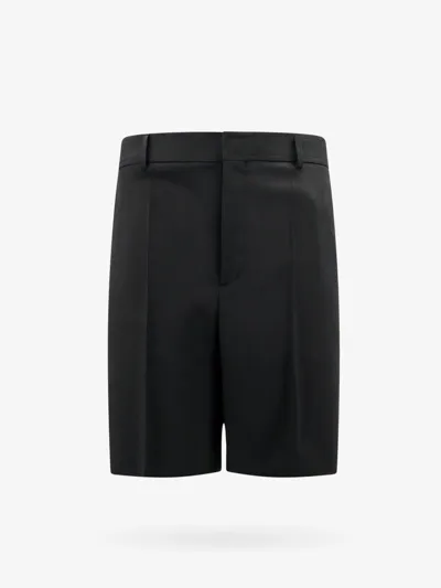 Valentino Man Beruda Shorts Man Black Bermuda Shorts