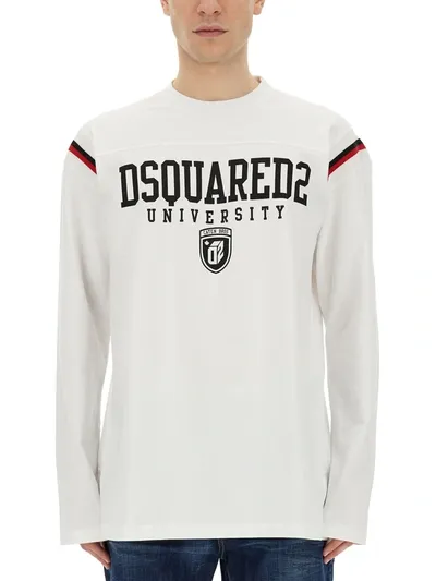 Dsquared2 Sweatshirt With Logo In White