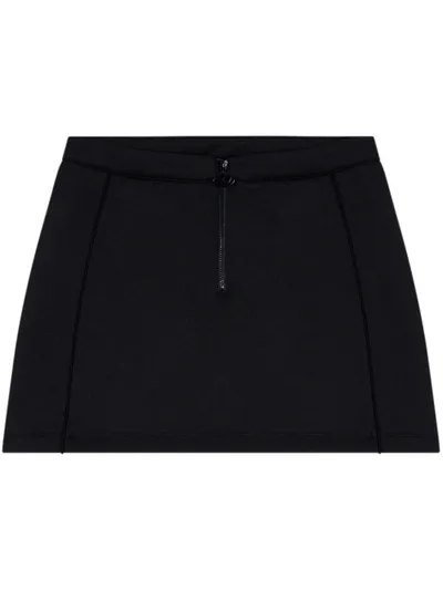 Diesel O-carole Cut-out Miniskirt In Black