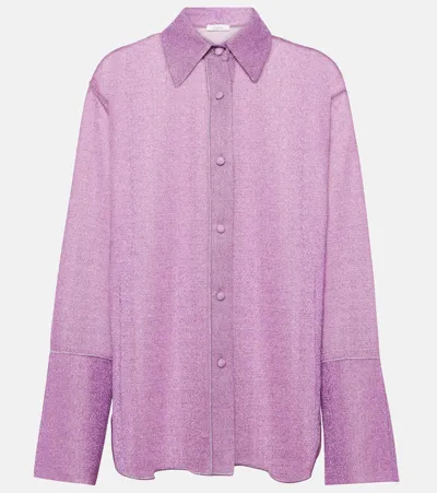 Oseree Wisteria Lumiere Shirt In Pink & Purple