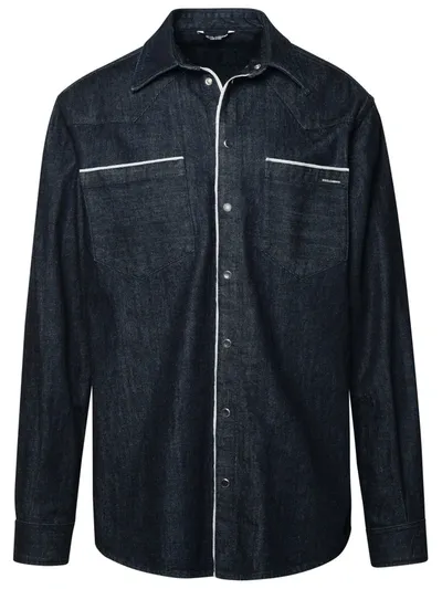 Dolce & Gabbana Blue Cotton Shirt